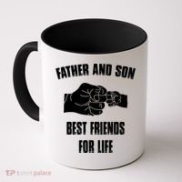 Father Son Best Friends For Life Fist Bump Gift Coffee Mug thumb 0