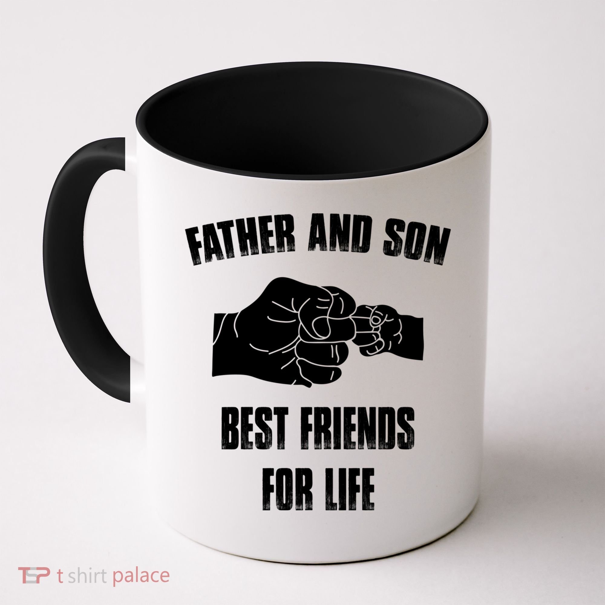 Father Son Best Friends For Life Fist Bump Gift Coffee Mug