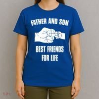 Father Son Best Friends For Life Fist Bump Gift T-Shirt thumb 4