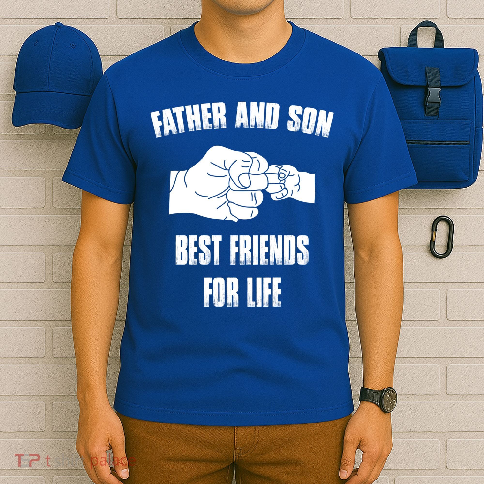Father Son Best Friends For Life Fist Bump Gift T-Shirt