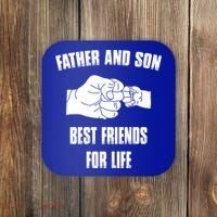 Father Son Best Friends For Life Fist Bump Gift Coaster thumb 0