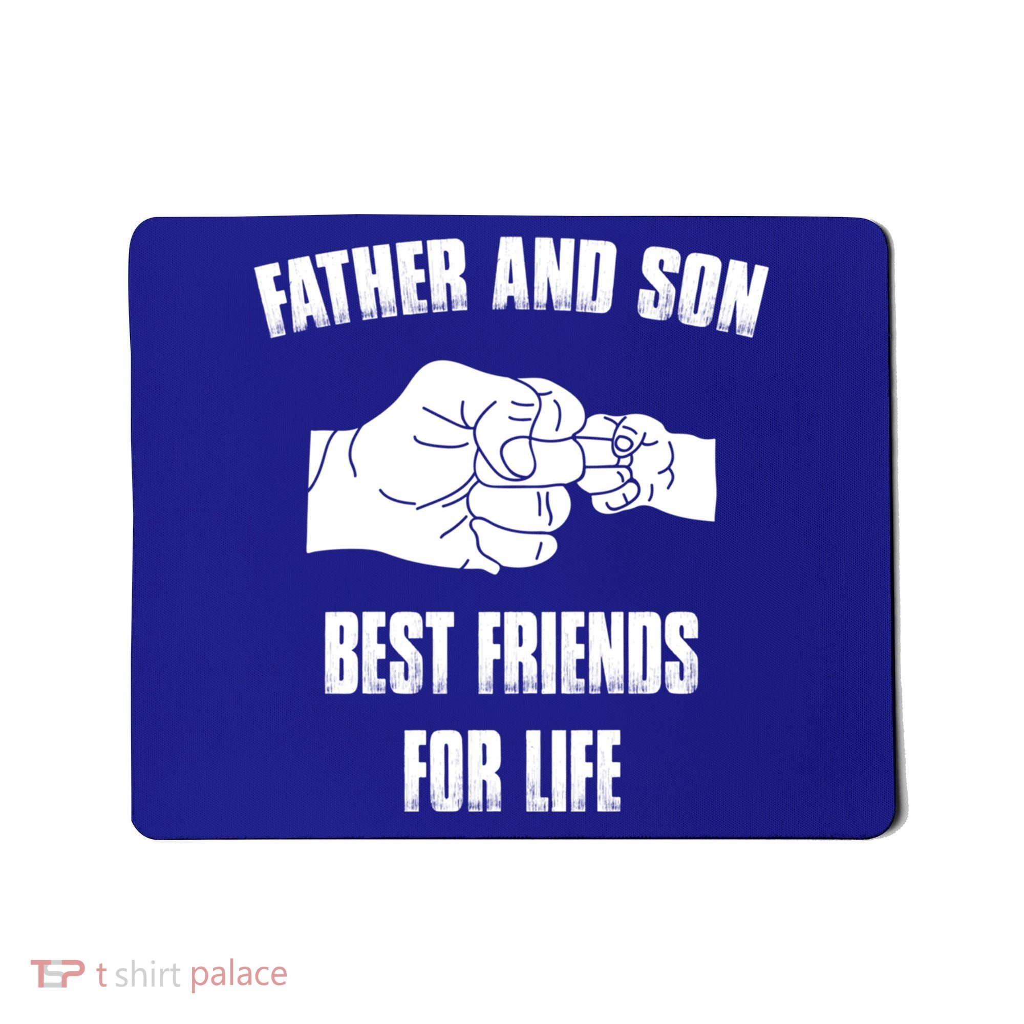 Father Son Best Friends For Life Fist Bump Gift Mousepad