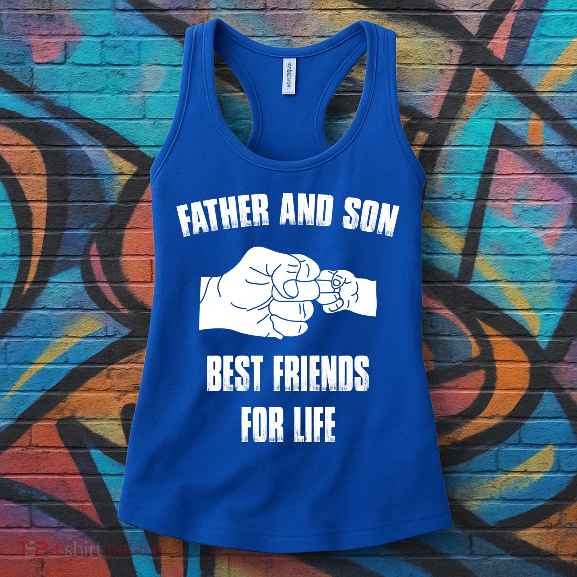 Father Son Best Friends For Life Fist Bump Gift Women's Tank Top