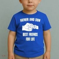 Father Son Best Friends For Life Fist Bump Gift Toddler T-Shirt thumb 2