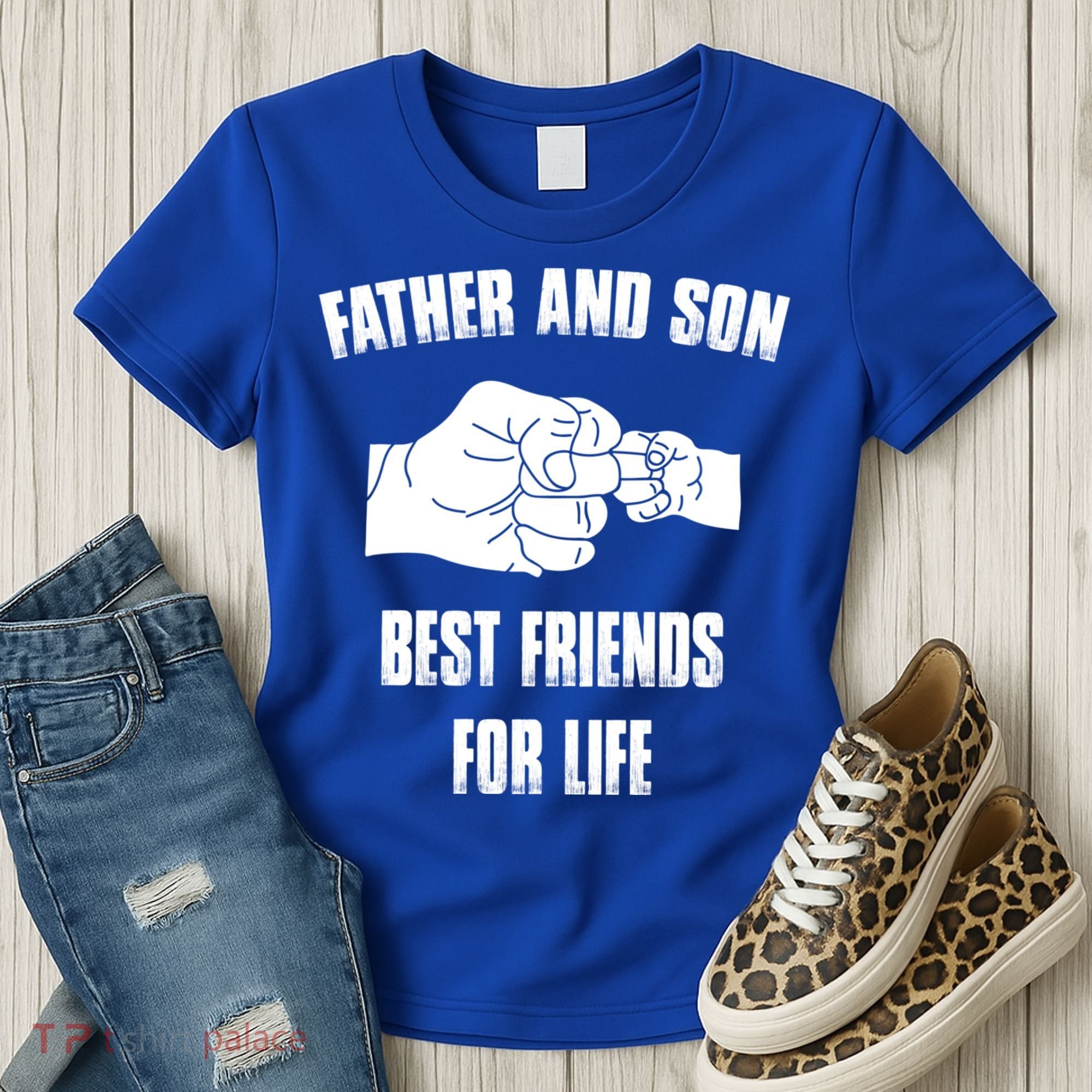Father Son Best Friends For Life Fist Bump Gift Women's T-Shirt