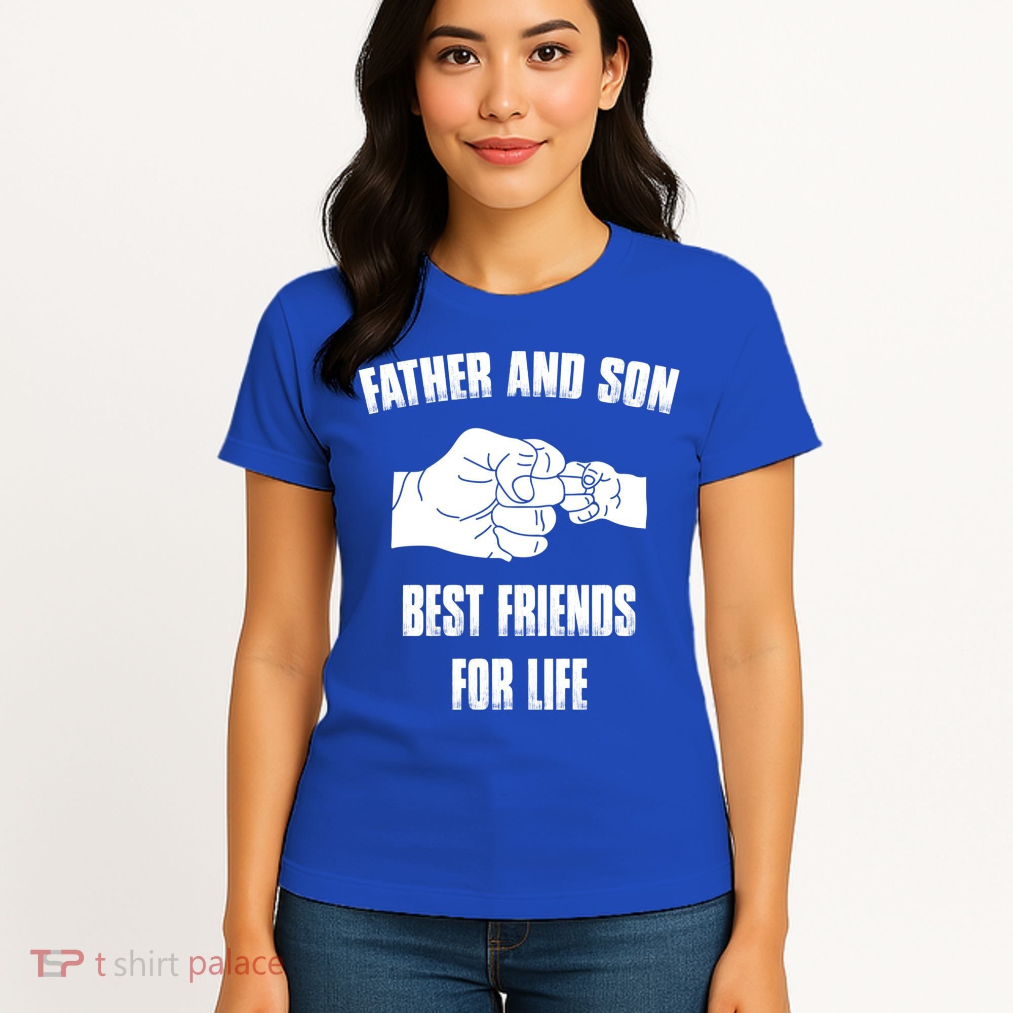 Father Son Best Friends For Life Fist Bump Gift Women's T-Shirt