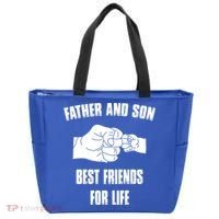 Father Son Best Friends For Life Fist Bump Gift Tote Bag thumb 0