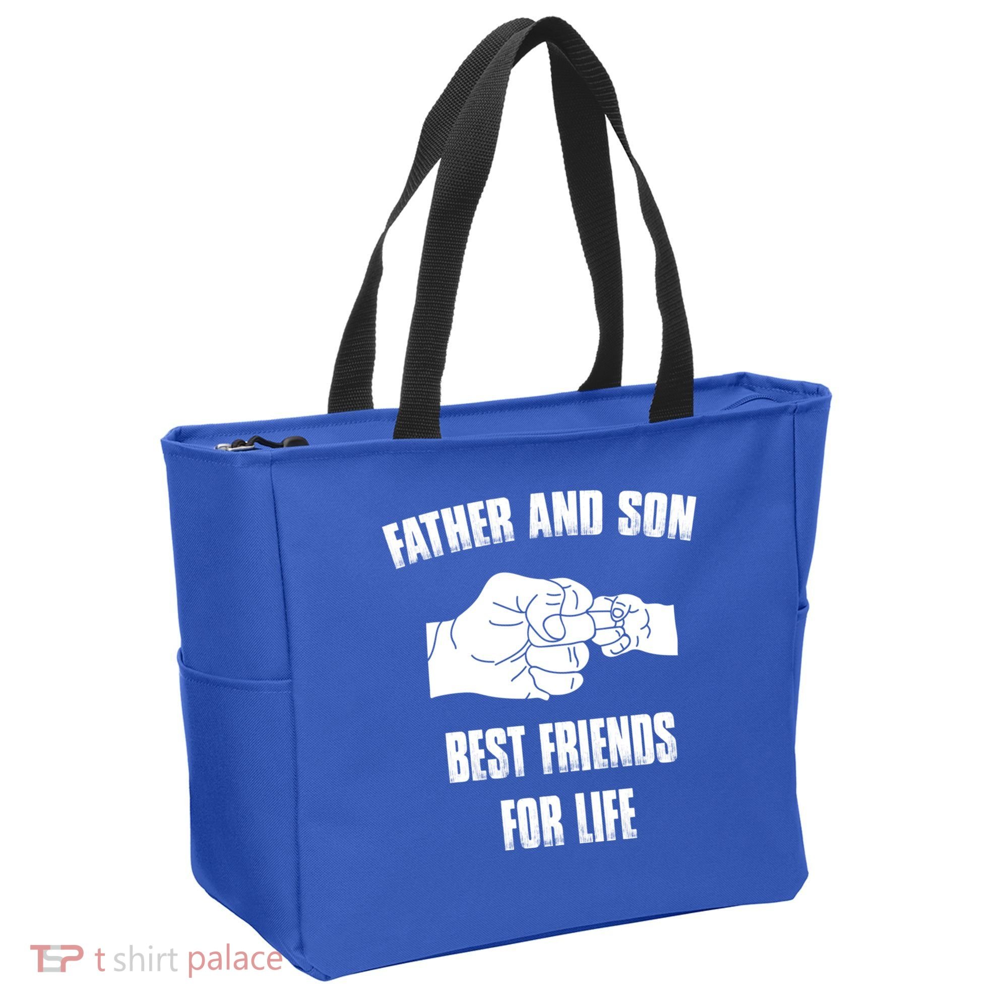 Father Son Best Friends For Life Fist Bump Gift Tote Bag