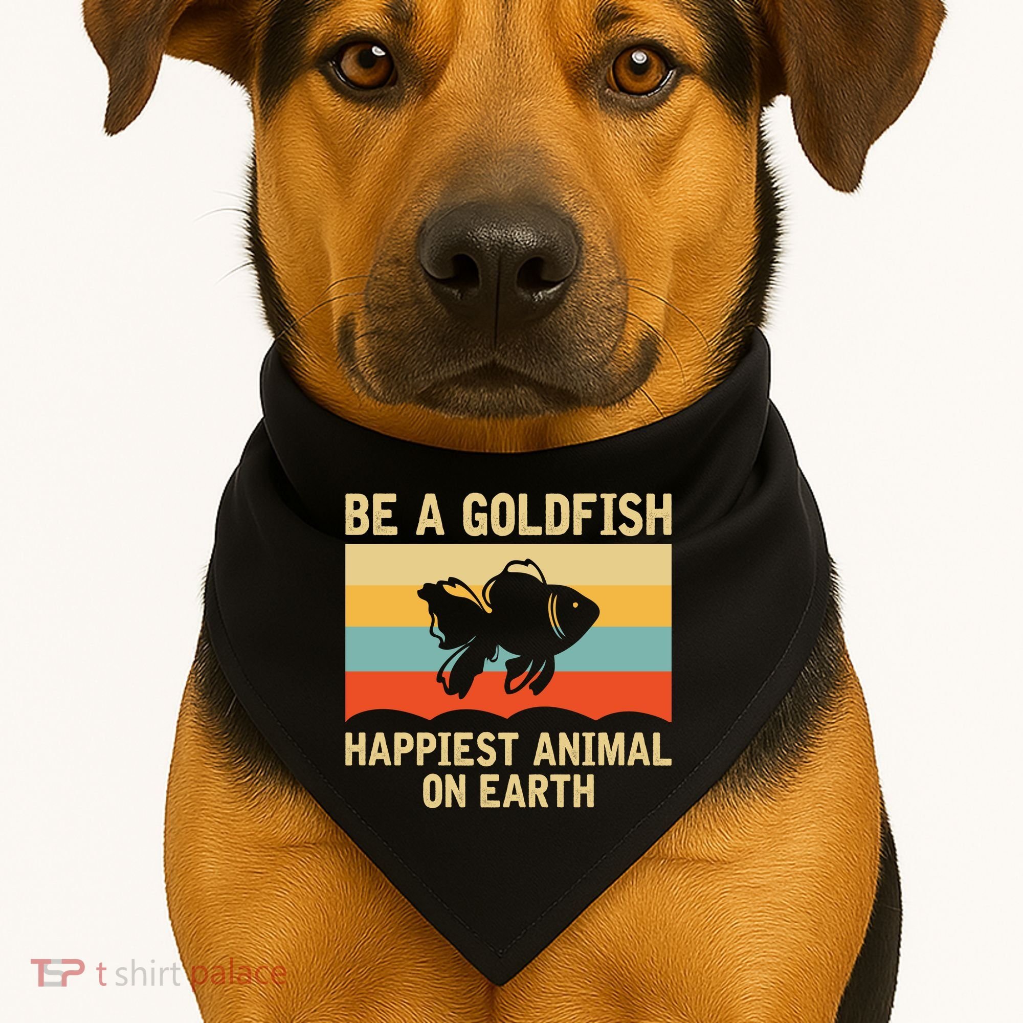 Funny Soccer Be A Goldfish Ted Coach Motivation Lasso USA-Made Doggie Bandana