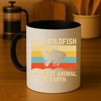 Funny Soccer Be A Goldfish Ted Coach Motivation Lasso Coffee Mug thumb 4