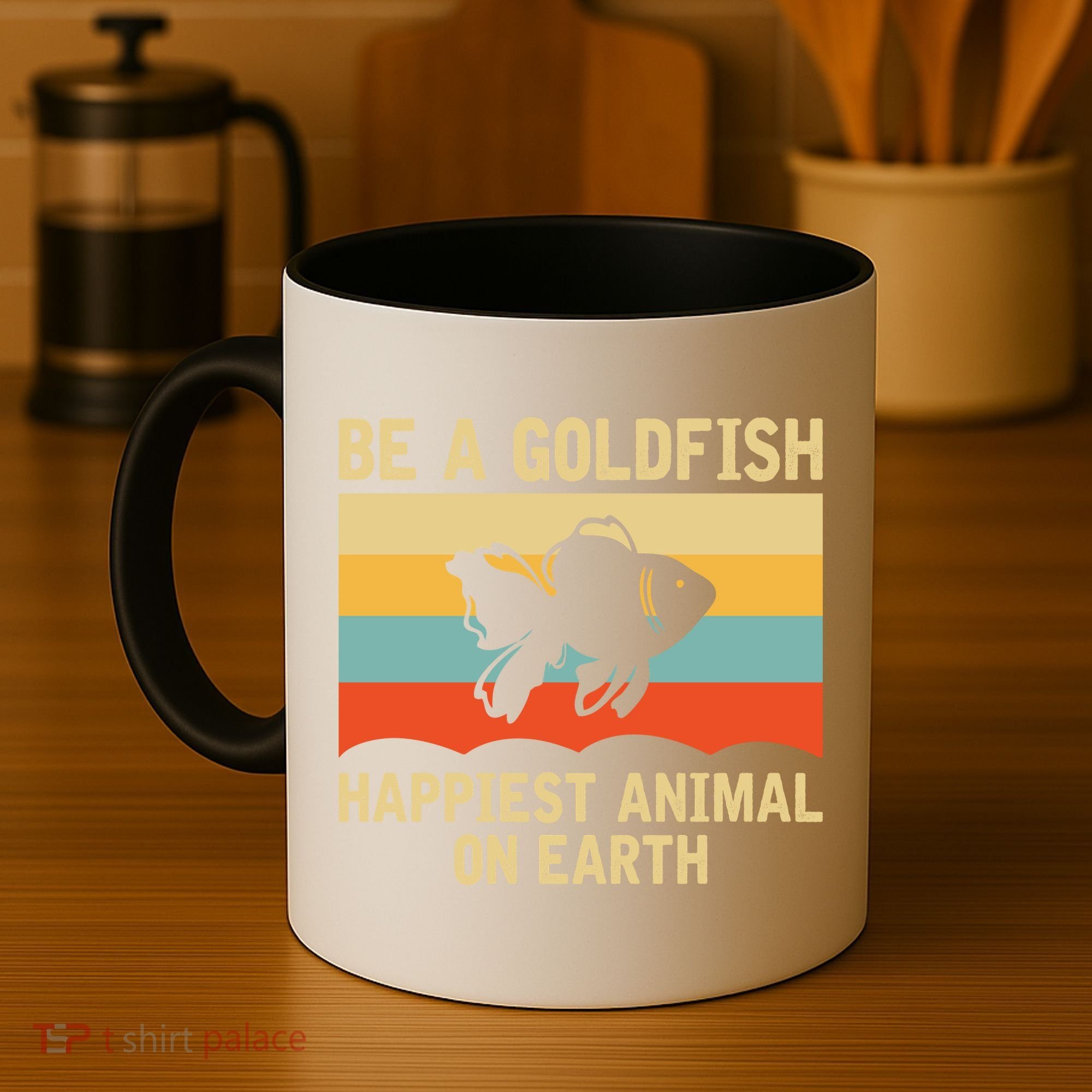 Funny Soccer Be A Goldfish Ted Coach Motivation Lasso Coffee Mug