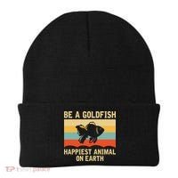 Funny Soccer Be A Goldfish Ted Coach Motivation Lasso Beanie thumb 0