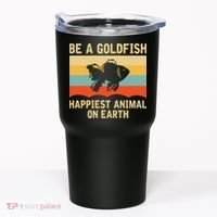 Funny Soccer Be A Goldfish Ted Coach Motivation Lasso Tumbler thumb 0