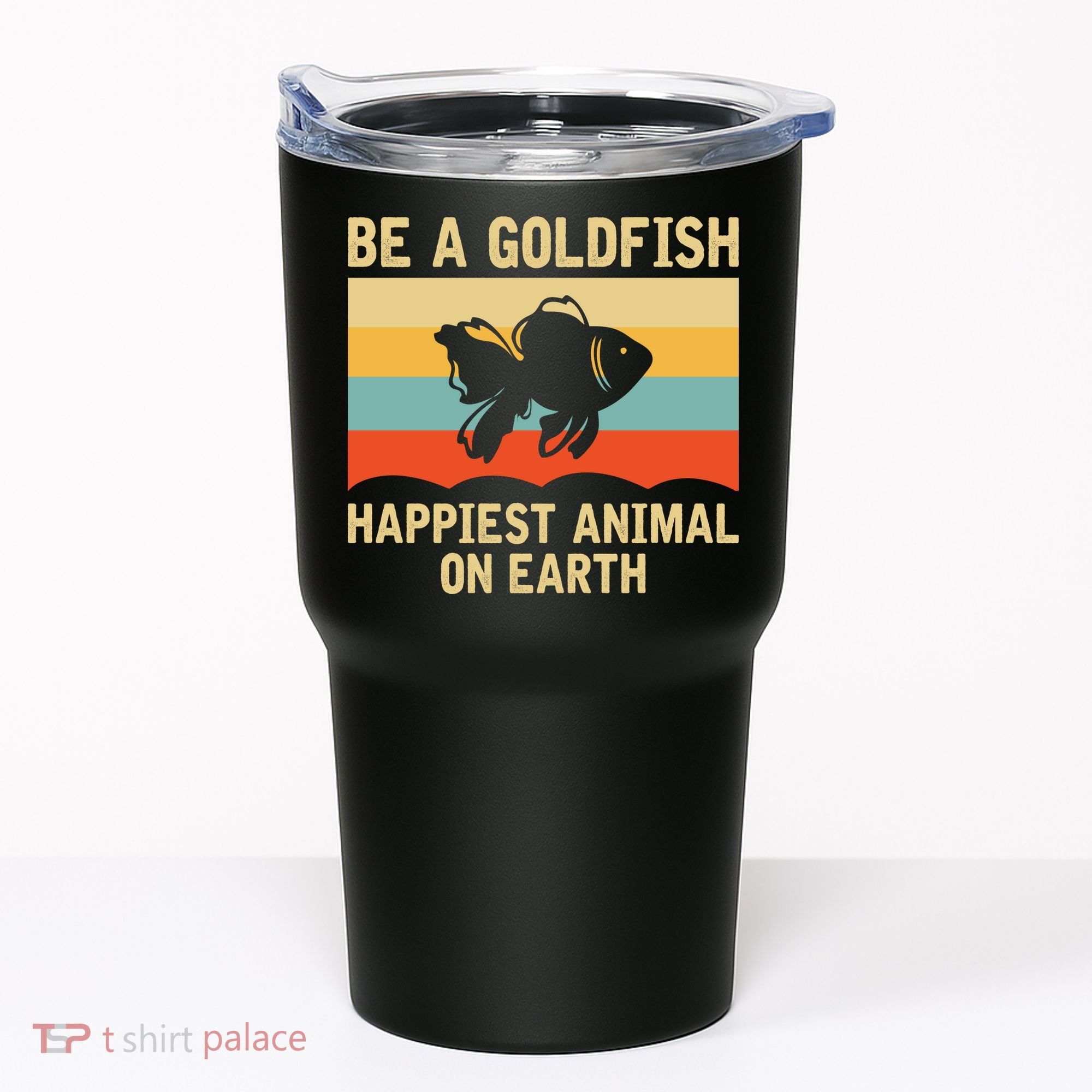 Funny Soccer Be A Goldfish Ted Coach Motivation Lasso Tumbler