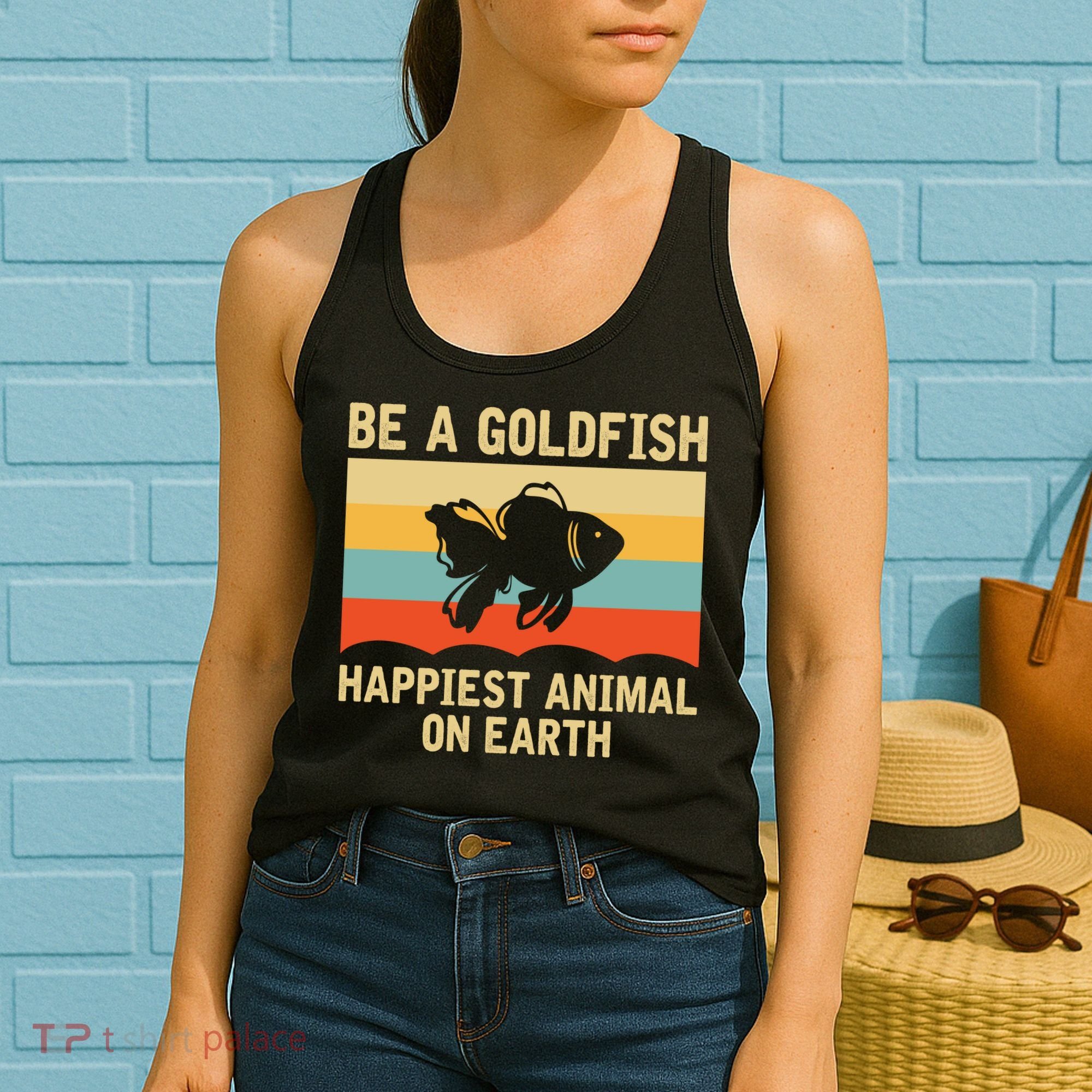 Funny Soccer Be A Goldfish Ted Coach Motivation Lasso Women's Tank Top