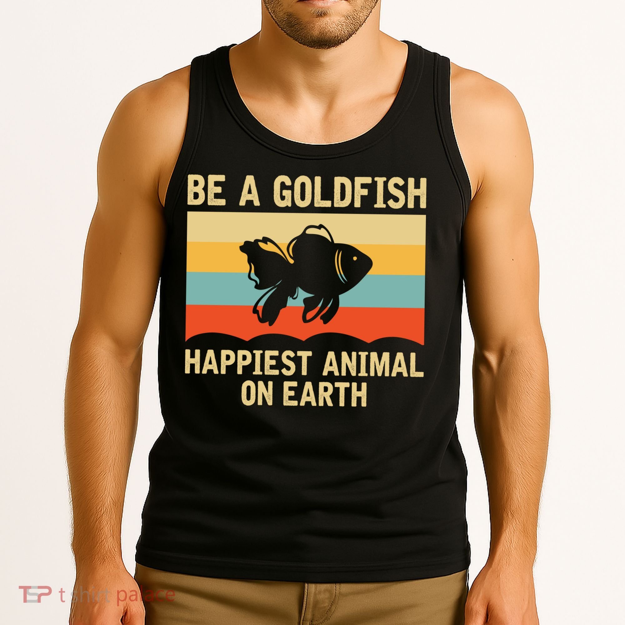 Funny Soccer Be A Goldfish Ted Coach Motivation Lasso Tank Top