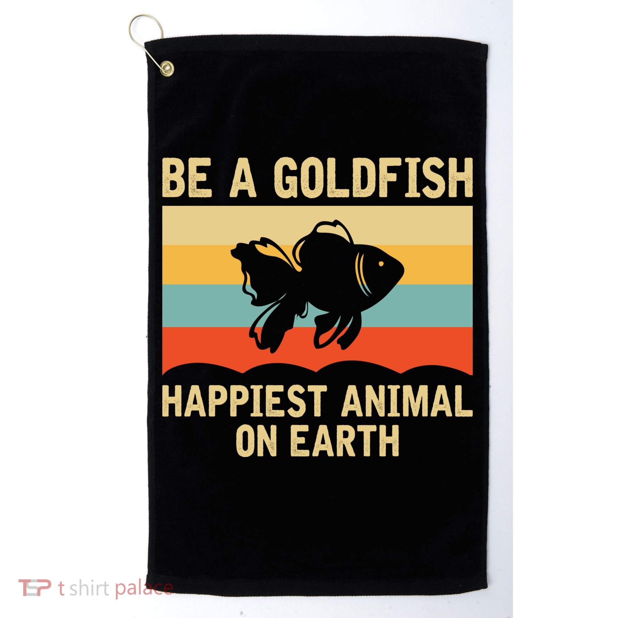 Funny Soccer Be A Goldfish Ted Coach Motivation Lasso Golf Towel