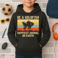 Funny Soccer Be A Goldfish Ted Coach Motivation Lasso Kids Hoodie thumb 2
