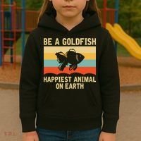 Funny Soccer Be A Goldfish Ted Coach Motivation Lasso Kids Hoodie thumb 3