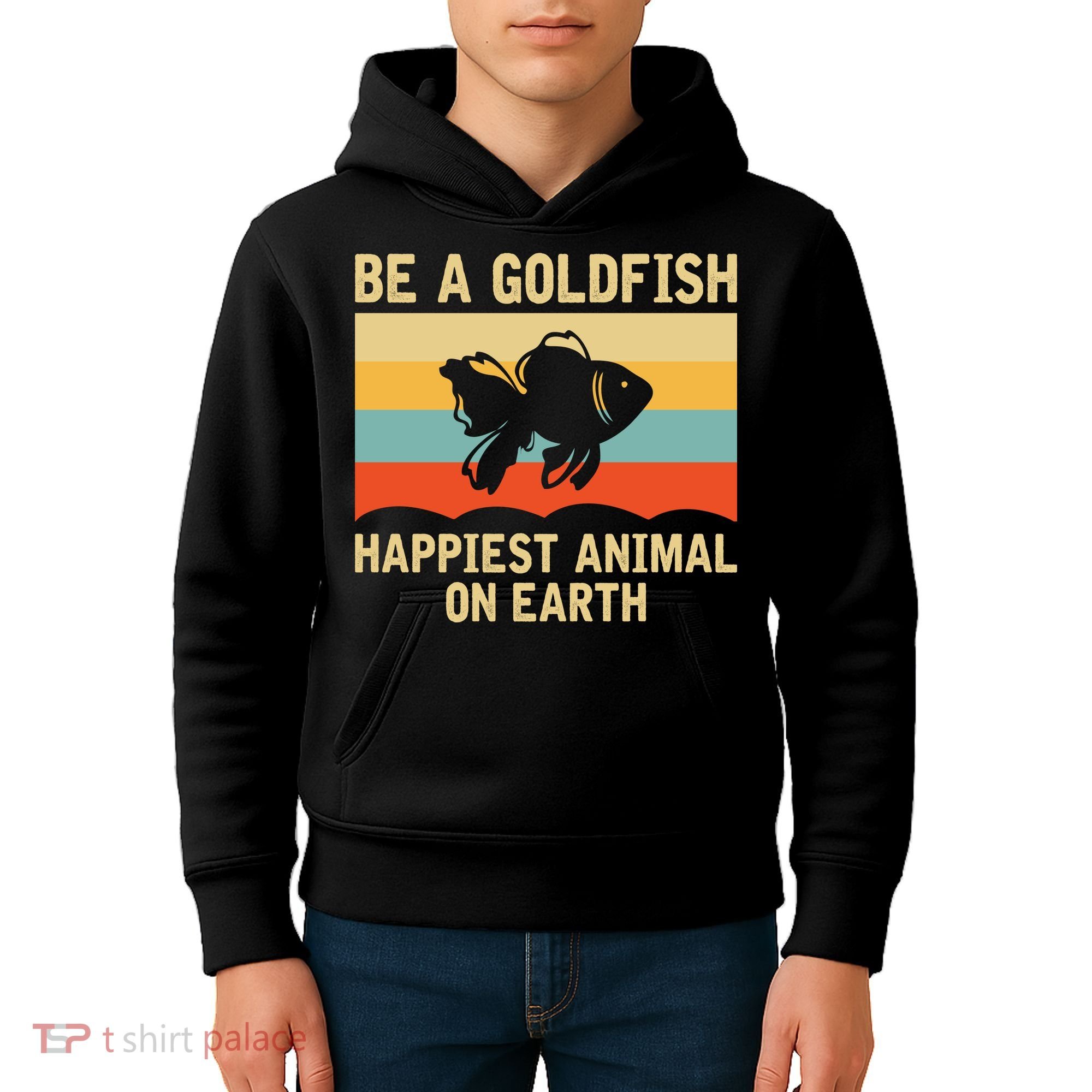 Funny Soccer Be A Goldfish Ted Coach Motivation Lasso Kids Hoodie