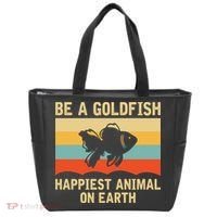 Funny Soccer Be A Goldfish Ted Coach Motivation Lasso Tote Bag thumb 0