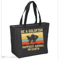 Funny Soccer Be A Goldfish Ted Coach Motivation Lasso Tote Bag thumb 2