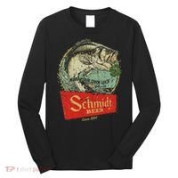 Fishing Schmidt Beer Make Your Own Luck 1894 Long Sleeve Shirt thumb 0