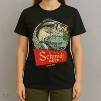 Fishing Schmidt Beer Make Your Own Luck 1894 T-Shirt thumb 4