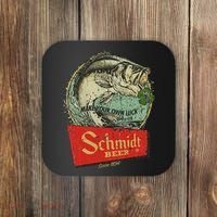 Fishing Schmidt Beer Make Your Own Luck 1894 Coaster thumb 0