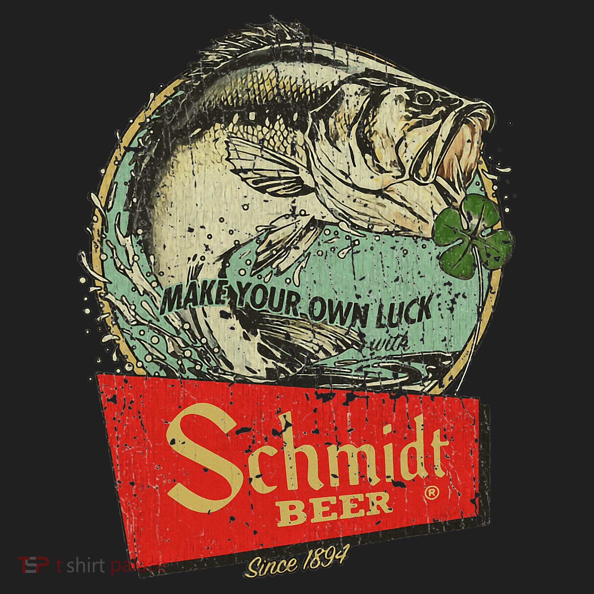 Fishing Schmidt Beer Make Your Own Luck 1894 Tumbler