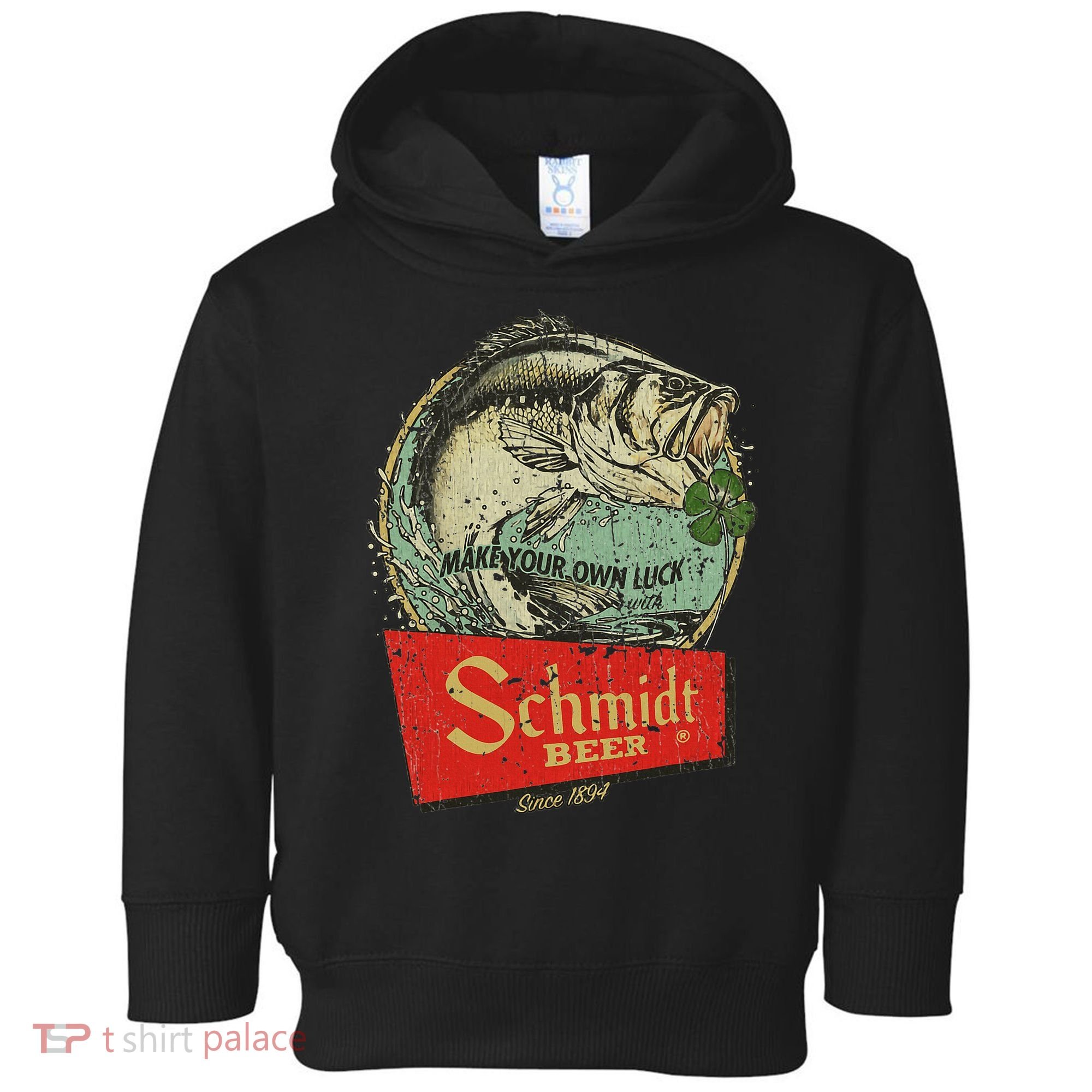 Fishing Schmidt Beer Make Your Own Luck 1894 Toddler Hoodie