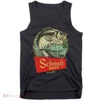 Fishing Schmidt Beer Make Your Own Luck 1894 Tank Top thumb 0