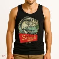 Fishing Schmidt Beer Make Your Own Luck 1894 Tank Top thumb 3
