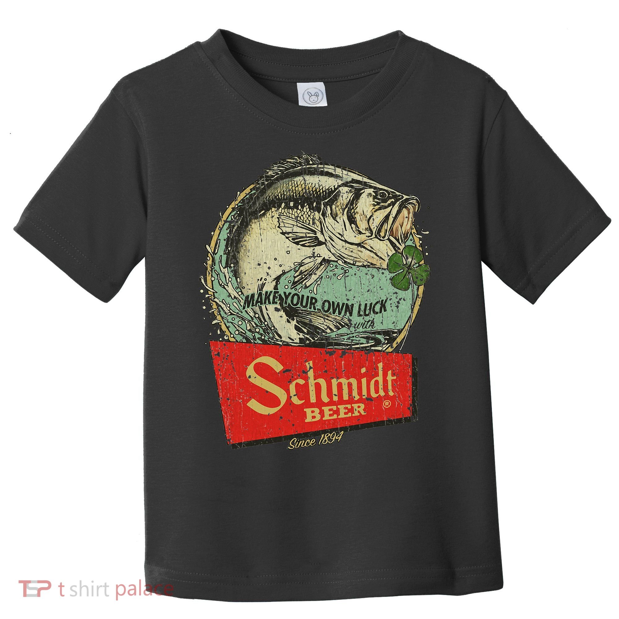 Fishing Schmidt Beer Make Your Own Luck 1894 Toddler T-Shirt