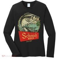 Fishing Schmidt Beer Make Your Own Luck 1894 Women's Long Sleeve Shirt thumb 0