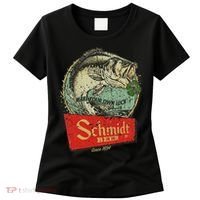 Fishing Schmidt Beer Make Your Own Luck 1894 Women's T-Shirt thumb 0