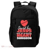 Funny Saved By Jesus Heart Surgeon Surgery Survivor Backpack thumb 0