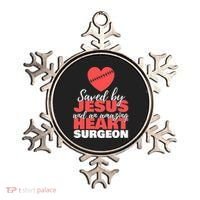 Funny Saved By Jesus Heart Surgeon Surgery Survivor Ornament thumb 0