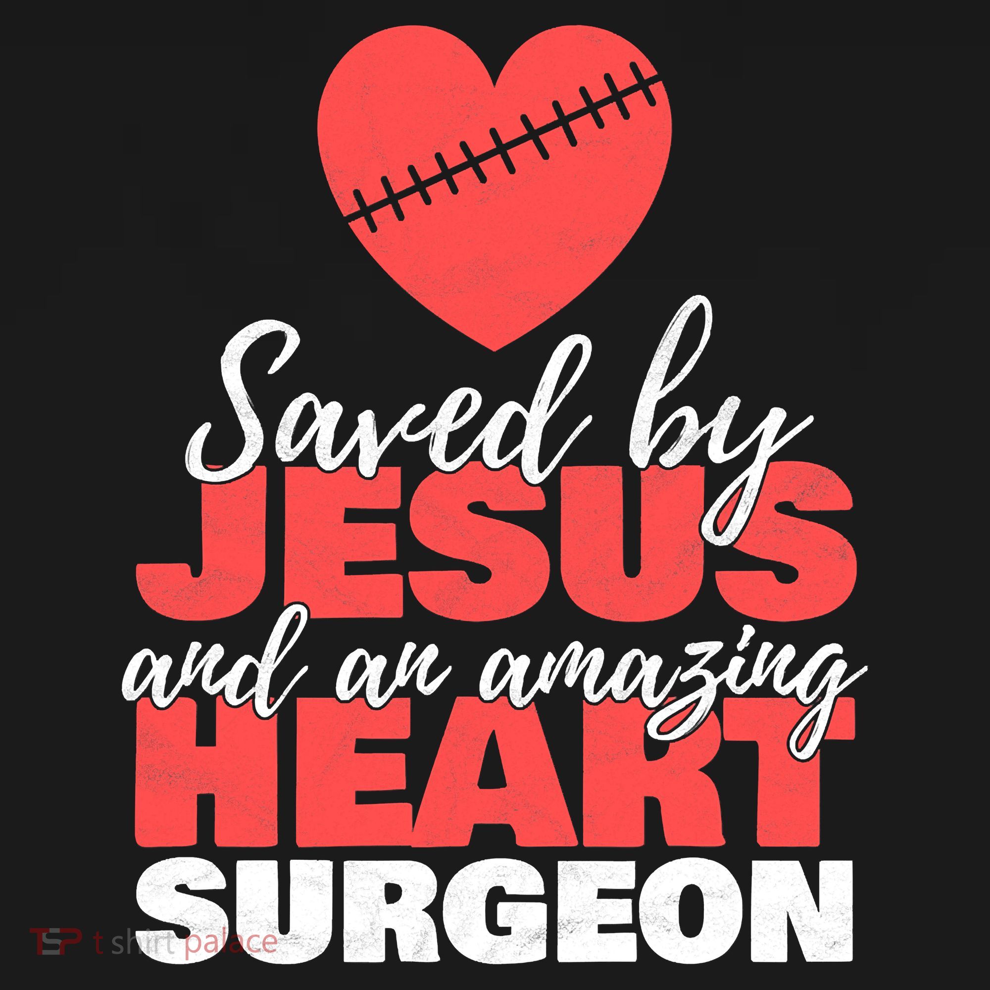 Funny Saved By Jesus Heart Surgeon Surgery Survivor Ornament