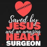 Funny Saved By Jesus Heart Surgeon Surgery Survivor Baby Bodysuit thumb 2