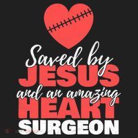 Funny Saved By Jesus Heart Surgeon Surgery Survivor Hat thumb 2