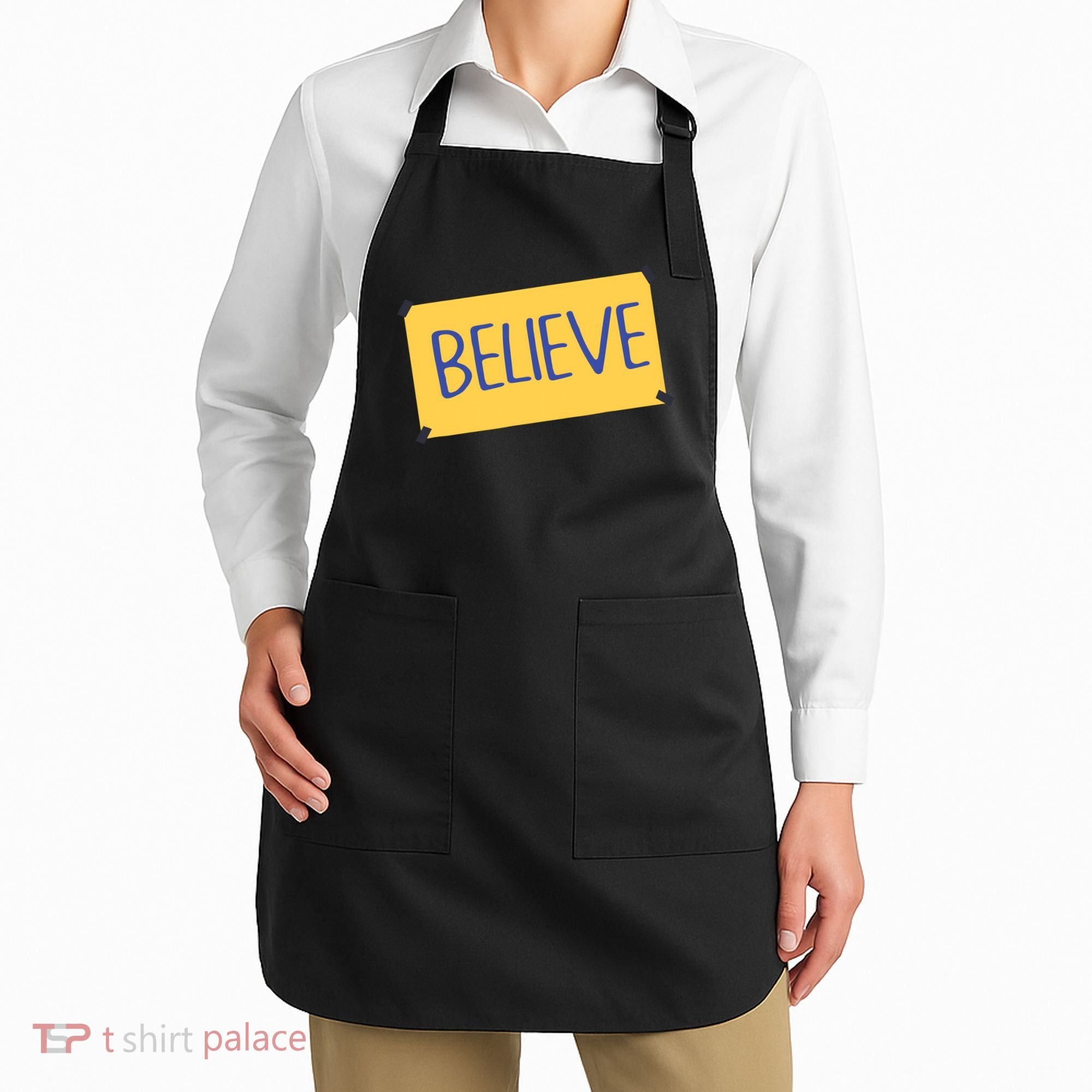 Funny Soccer Believe Faith Coach Richmond Lasso Believe Apron