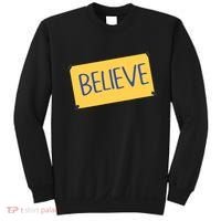 Funny Soccer Believe Faith Coach Richmond Lasso Believe Sweatshirt thumb 0