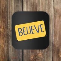 Funny Soccer Believe Faith Coach Richmond Lasso Believe Coaster thumb 0