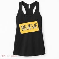 Funny Soccer Believe Faith Coach Richmond Lasso Believe Women's Tank Top thumb 0