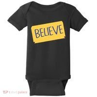 Funny Soccer Believe Faith Coach Richmond Lasso Believe Baby Bodysuit thumb 0