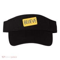 Funny Soccer Believe Faith Coach Richmond Lasso Believe Visor thumb 0