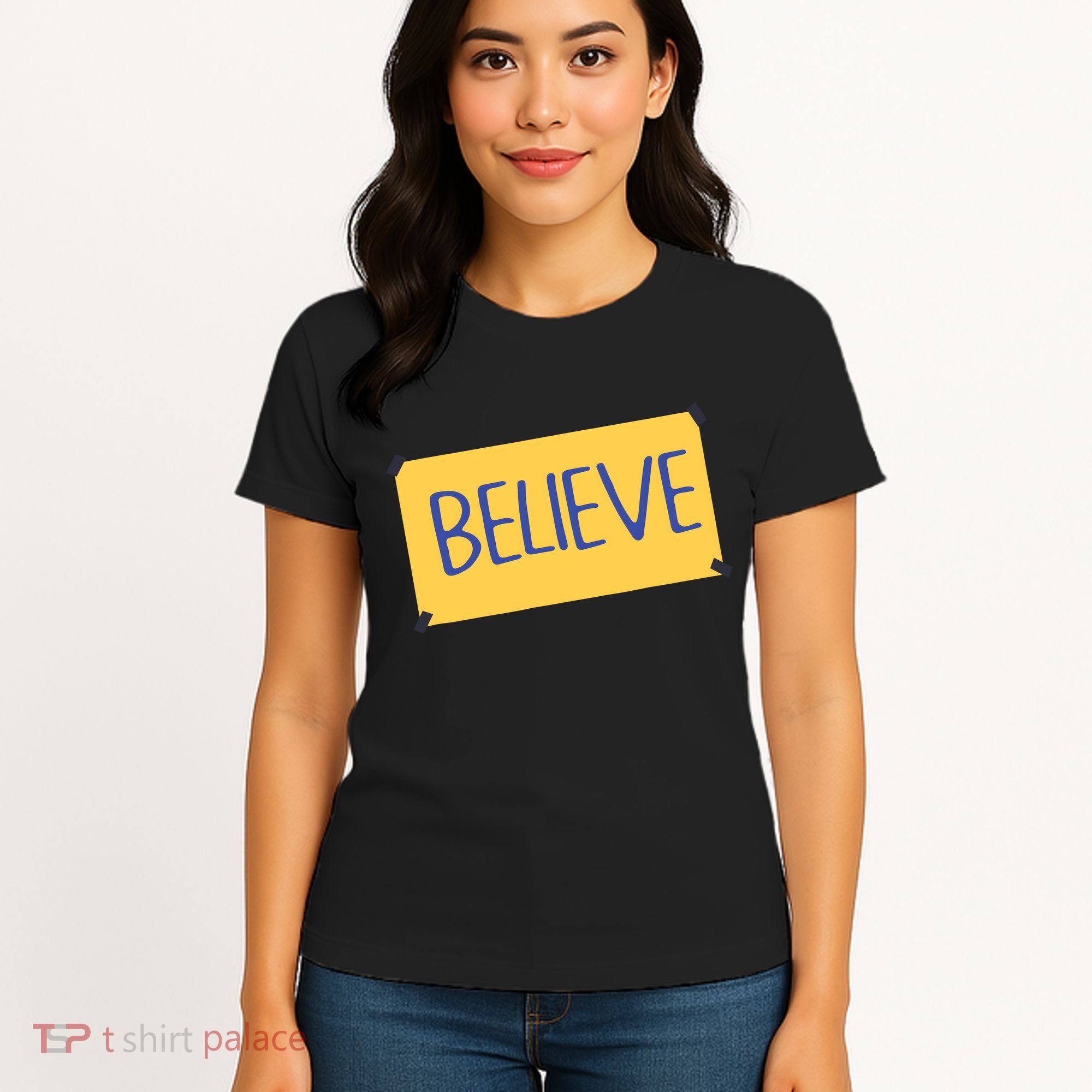 Funny Soccer Believe Faith Coach Richmond Lasso Believe Women's T-Shirt