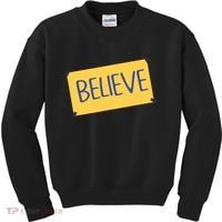 Funny Soccer Believe Faith Coach Richmond Lasso Believe Kids Sweatshirt thumb 0