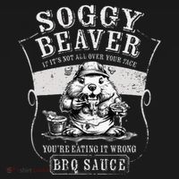 Funny Soggy Beaver Bbq If ItS Not All Over Your Face Baby Bodysuit thumb 2